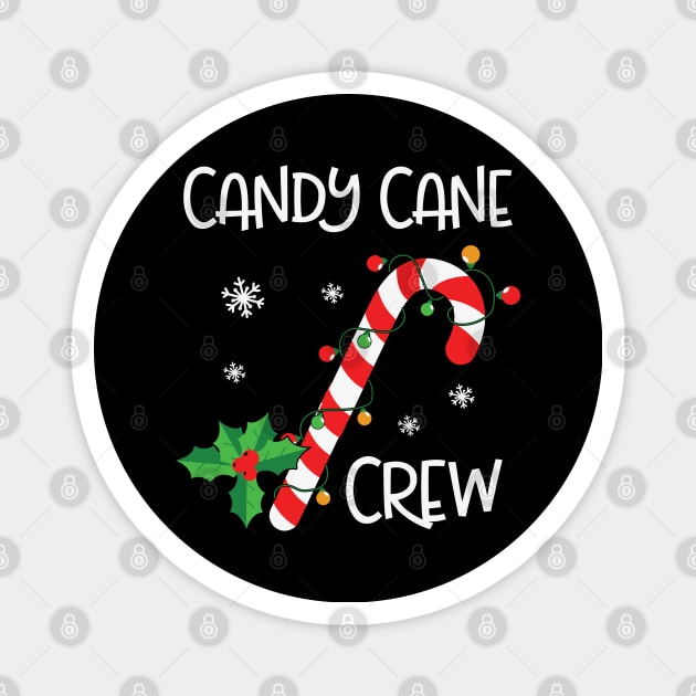 Candy Cane Crew Funny Christmas Lights Xmas Gift Magnet by BadDesignCo